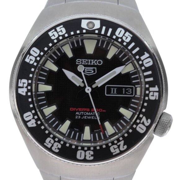 Seiko Other - NEW Seiko 5 40th Anniversary RARE 44mm Stainless Steel SKZ201K Watch! 7S36-00S0!